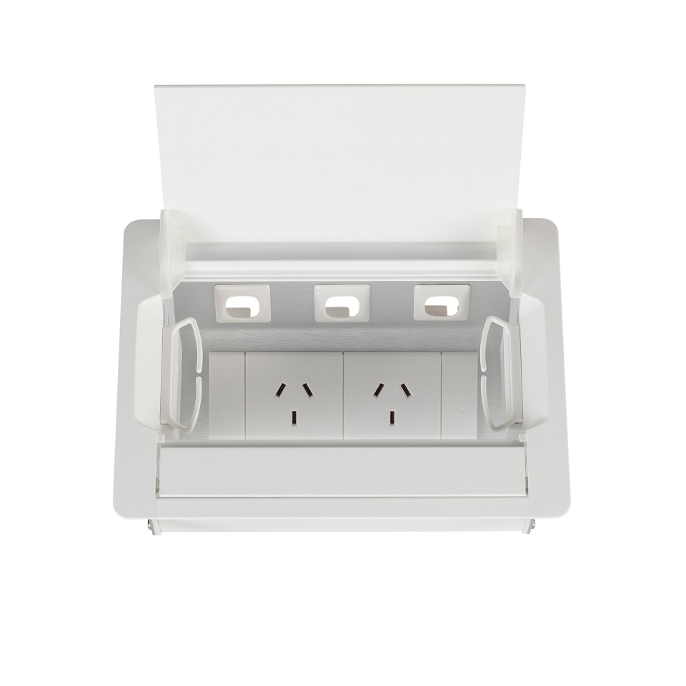 Boardroom Table Power Box 2 GPO and 3 Data