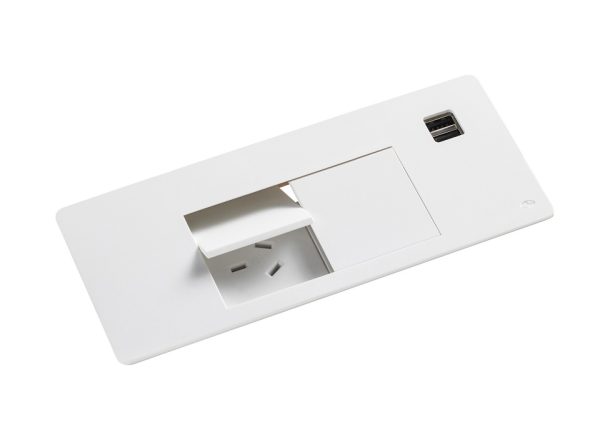 Flip in Desk Power Module - 2 GPO 2 USB Flip in Desk Power Module - 2 GPO 2 USB