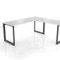Infinity Anvil Loop Legs Corner L-Shaped Workstation 1500