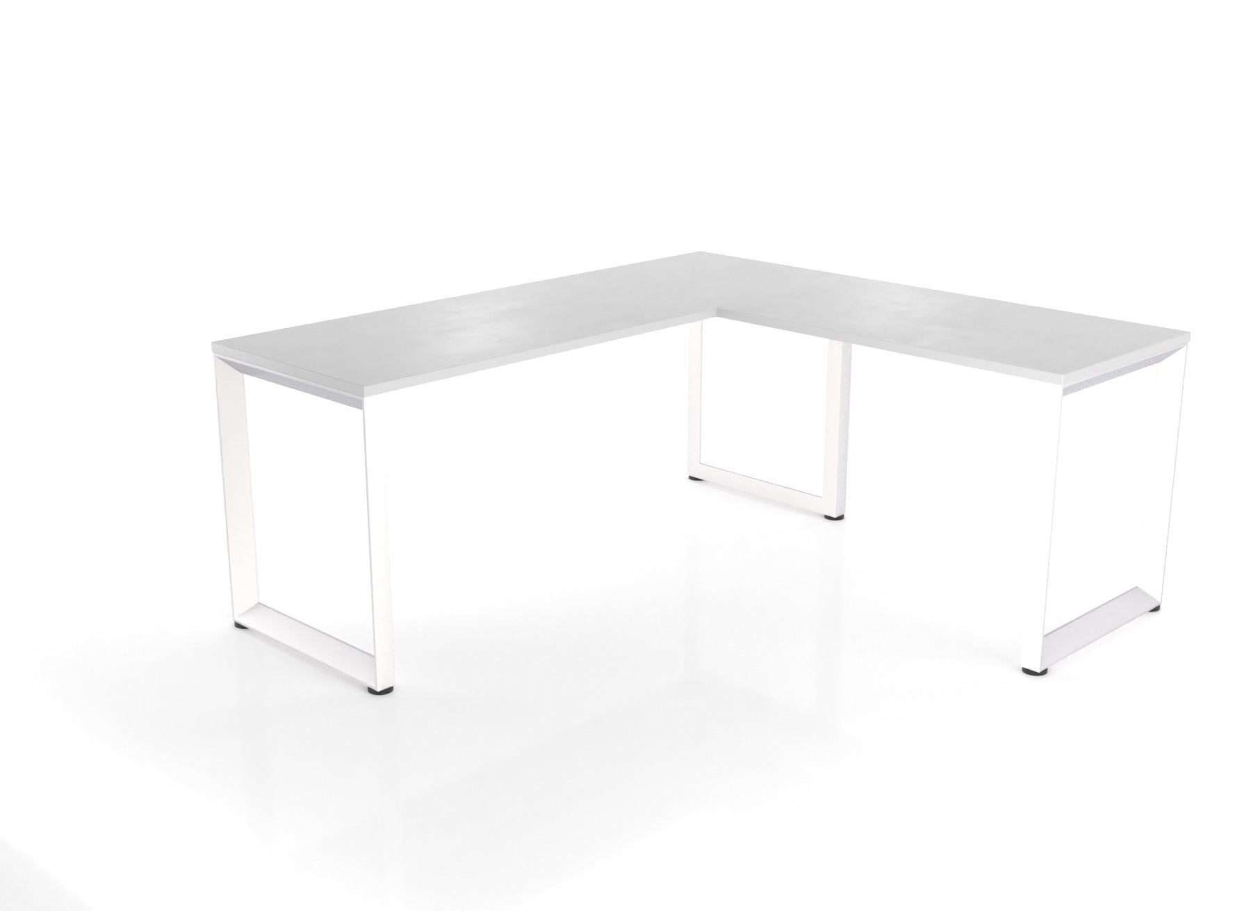 Infinity Anvil Loop Legs Corner L-Shaped Workstation 1500