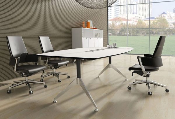 Potenza Premium Boardroom Table WHITE - 2 Options Potenza Premium Boardroom Table WHITE - 2 Options