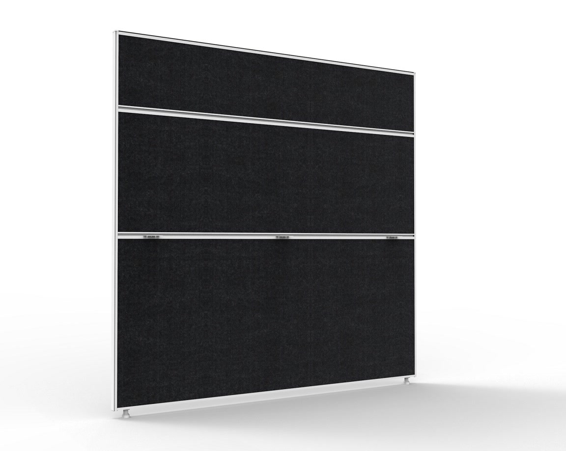Rapid Office Partition Desk Mounted Screen - 1500H