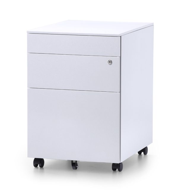 Metal Mobile Pedestal with Lock - 390W Metal Mobile Pedestal with Lock - 390W