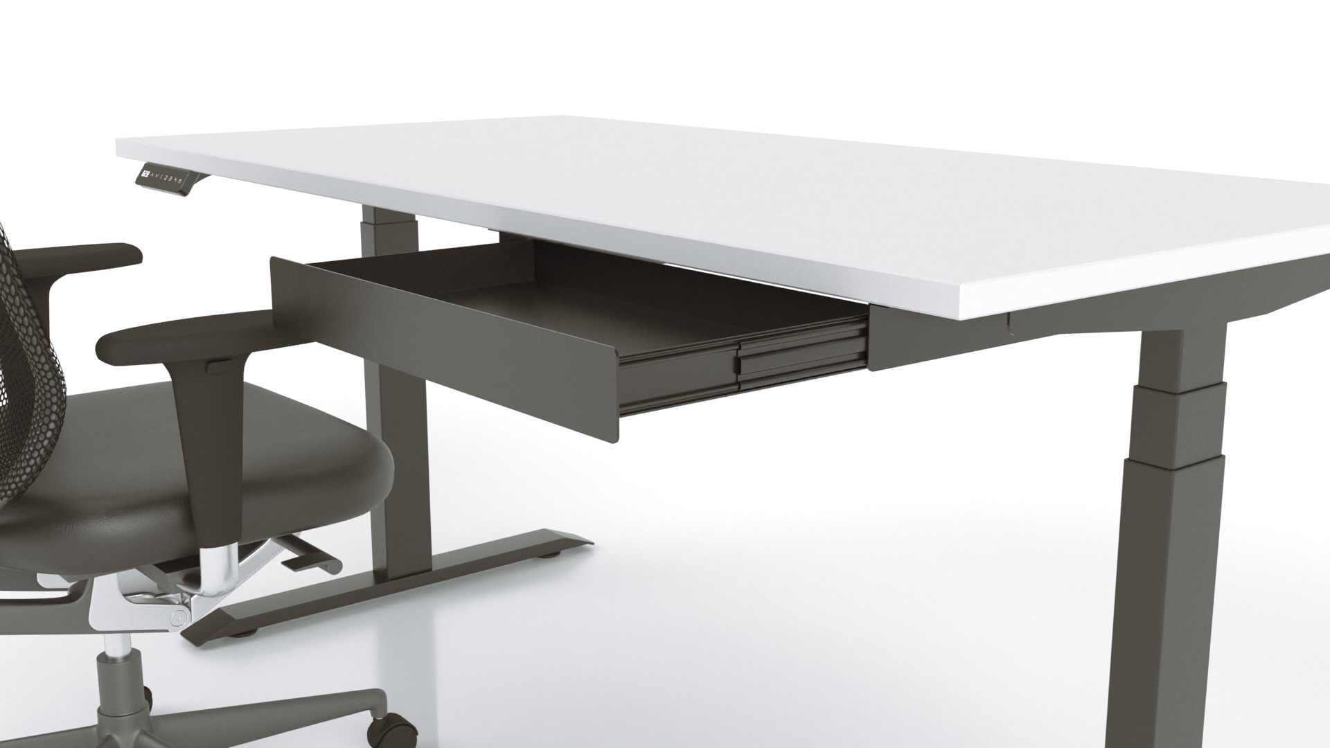 Metal Single Drawer Unit - BLACK Check Stock*