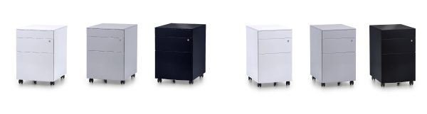 Slim Metal Mobile Pedestal with Lock - 300W Slim Metal Mobile Pedestal with Lock - 300W