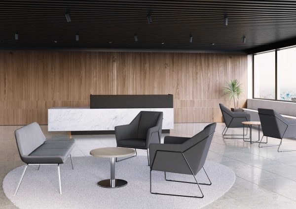 Modern JAZZ Reception Counter With Black Hob Modern JAZZ Reception Counter With Black Hob