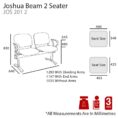 Joshua Upholstered Beam Seating - All Options