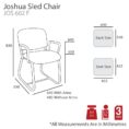 Joshua Sled Frame Chair - 2 Options