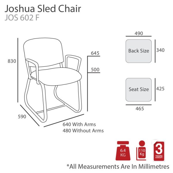Joshua Sled Frame Chair - 2 Options Joshua Sled Frame Chair - 2 Options