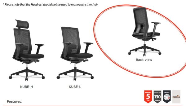 Kube High Back Office Chair