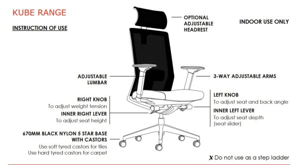 Kube High Back Office Chair