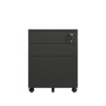 Max Larger Metal Mobile Pedestal 3 Drawers - 2 Colours