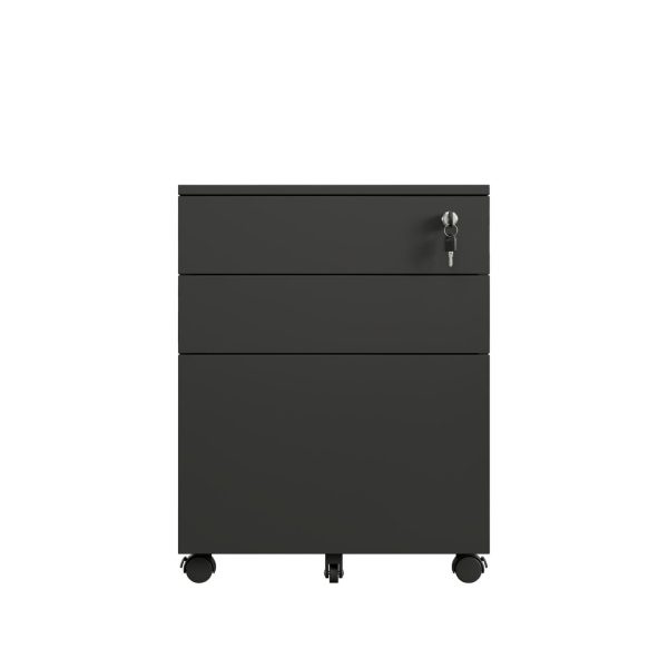 Max Larger Metal Mobile Pedestal 3 Drawers - 2 Colours