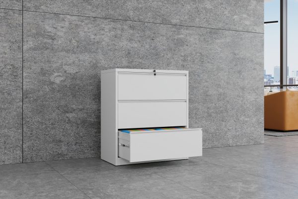 Max Lateral Filing Cabinet 3 Drawer - 4 Colours Max Lateral Filing Cabinet 3 Drawer - 4 Colours