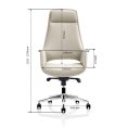 Lawson High Back Executive Chair - Beige PU
