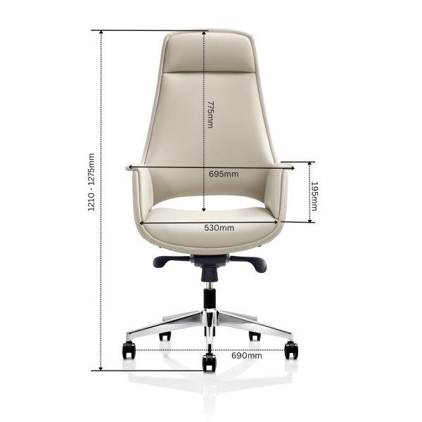Lawson High Back Executive Chair - Beige PU Lawson High Back Executive Chair - Beige PU