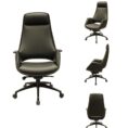 Lawson High Back Executive Chair - Black Leather
