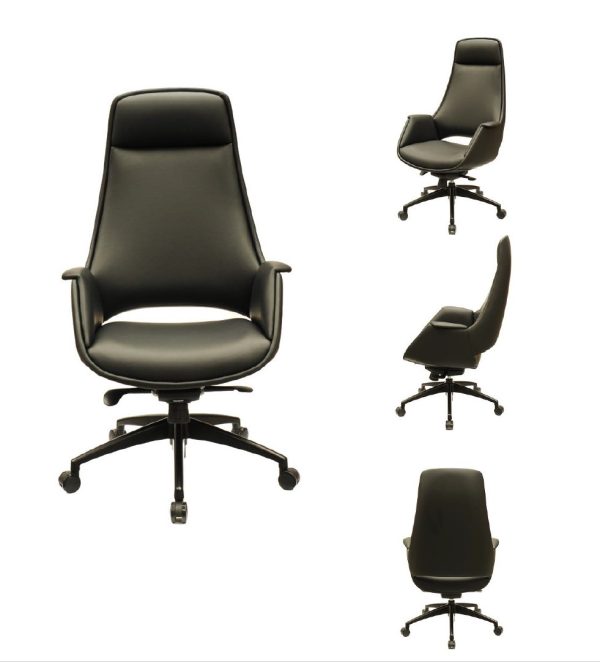 Lawson High Back Executive Chair - Black Leather Lawson High Back Executive Chair - Black Leather