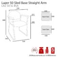 Lazer 50 Sled Frame Chair - 2 Options