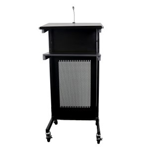 Metal Lectern with Shelf