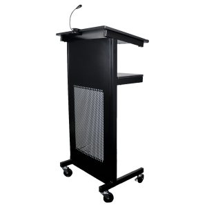 Metal Lectern with Shelf