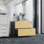 2 Drawers Lateral Filing Cabinet WCH - And 4 Colours