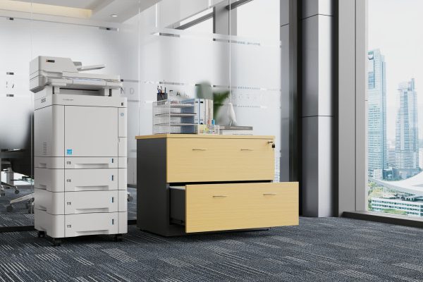 2 Drawers Lateral Filing Cabinet Beech - 4 Colours 2 Drawers Lateral Filing Cabinet Beech - 4 Colours