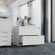 2 Drawers Lateral Filing Cabinet Beech - 4 Colours