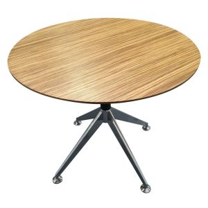 Novara Zebrano Round Meeting Table 900