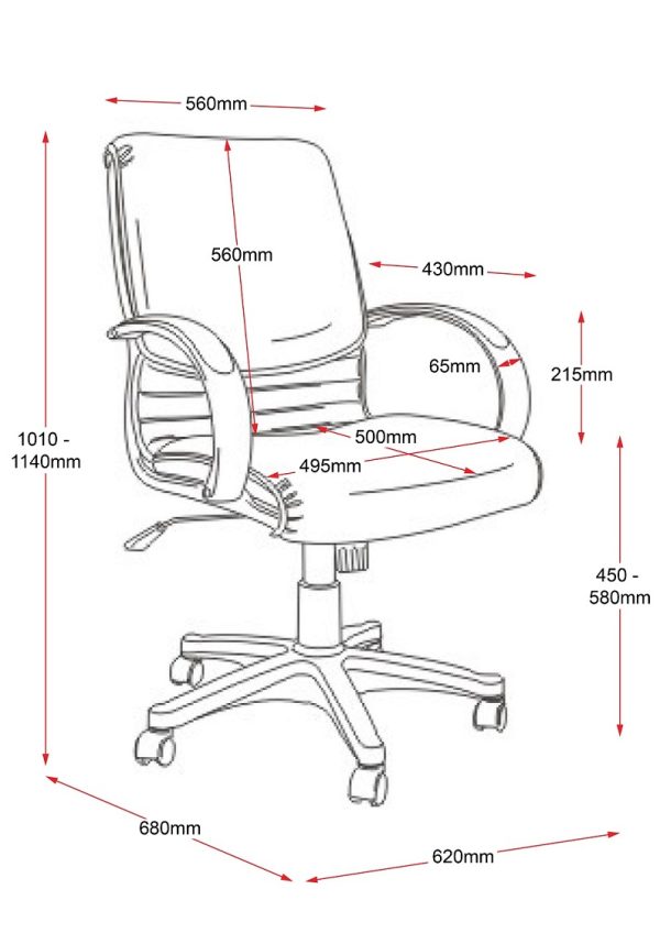 Clock6 Mid back Manager Chair Clock6 Mid back Manager Chair