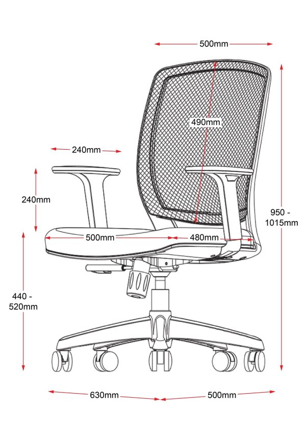 Hartley Mesh Back Task Chair Hartley Mesh Back Task Chair