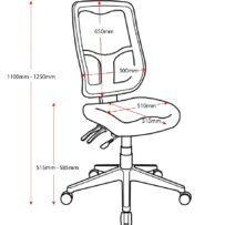 Merida High Back Task Chair - With Arms
