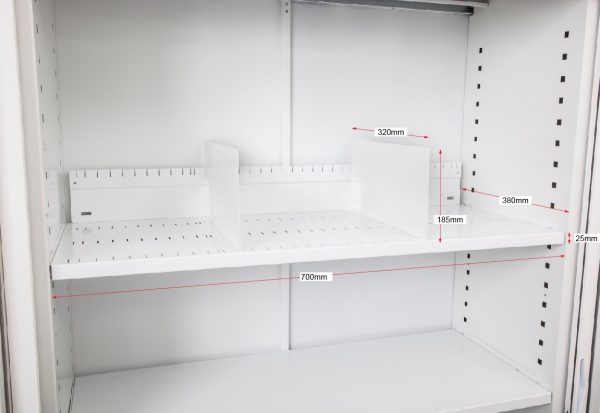 Go Slotted Shelf For Tambour Door Unit - 2 Sizes