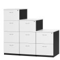 Logan 4 Drawer Filing Cabinet - Oak Over White