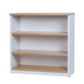Small Open Bookcase 900H - Oak over White 