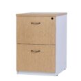 Logan 3 Drawer Filing Cabinet - Oak Over White