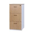 Logan 2 Drawer Filing Cabinet - Oak Over White