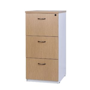 Logan 2 Drawer Filing Cabinet - Oak Over White