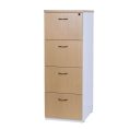 Logan 4 Drawer Filing Cabinet - Oak Over White