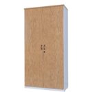 Half Door Stationery Cupboard 1800H - Oak over White