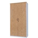 Full Door Cupboard 1800H - Oak over White