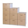 Logan 4 Drawer Filing Cabinet - Oak Over White