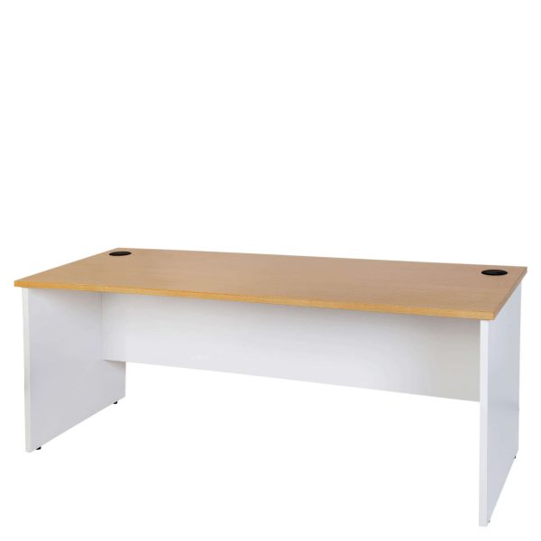 Open Desk 1800 x 900 - Oak Over White 