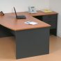 Bow Front Office Desk 2100 - 5 Colours
