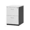 2 Drawer Filing Cabinet White Ironstone - 3 Sizes