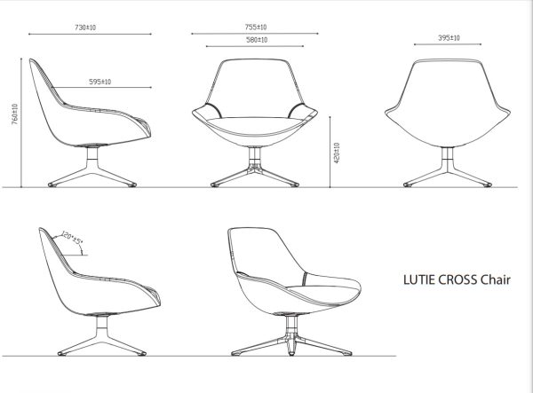 Lutie Club Lounge Chair 