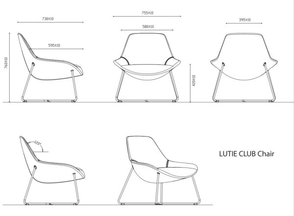 Lutie Cross Lounge Chair 