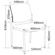 Maxi Upholstered Visitor Chair Leg Frame