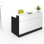 Jade Reception Counter All White 1800