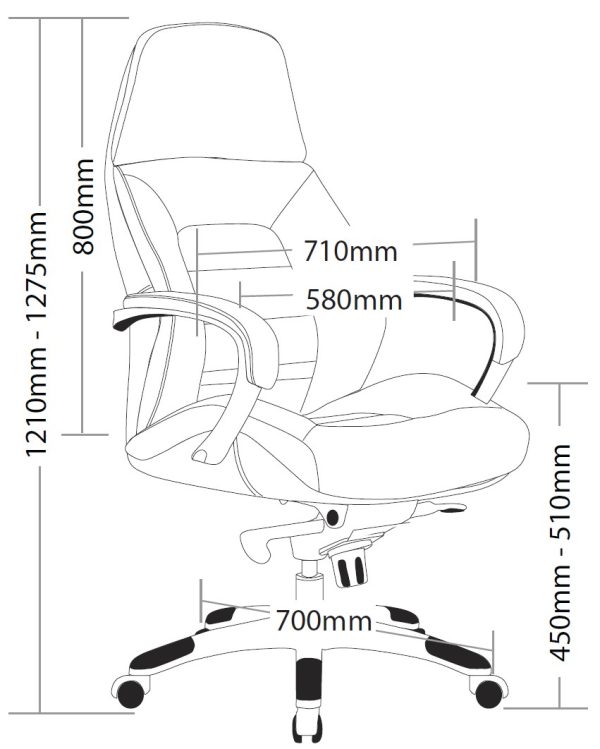 Magnum High Back Executive Leather Chair